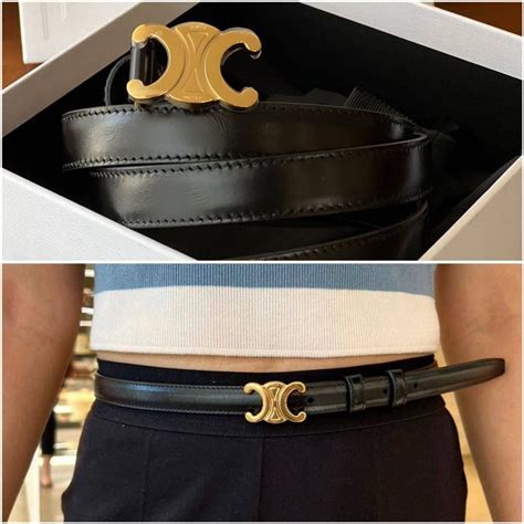 celine belt 85|Celine triomphe belt size.